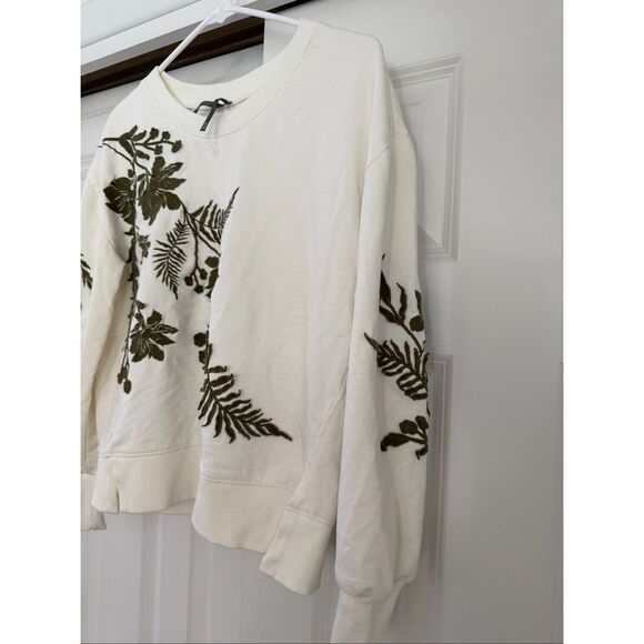 Anthropologie Fern & Flower Crew-Neck Sweatshirt - Picture 4 of 6